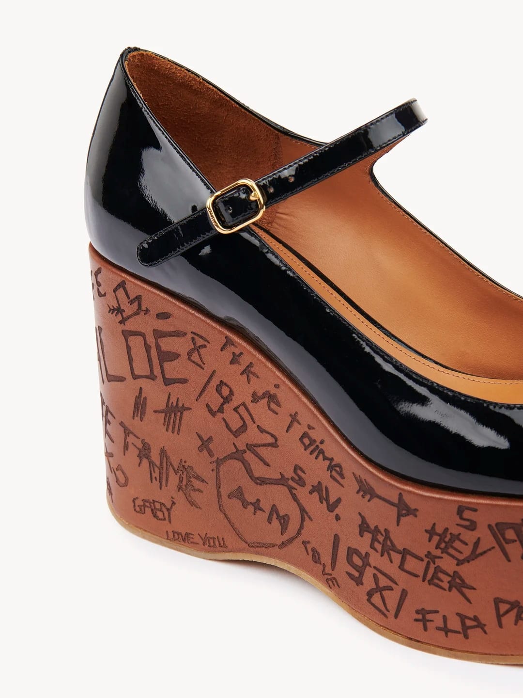 Maxime Wedge Pump in Black, $1407 (approximately P80,008.35), CHLOE, chloe.com